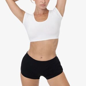 Los Angeles apparel black running shorts